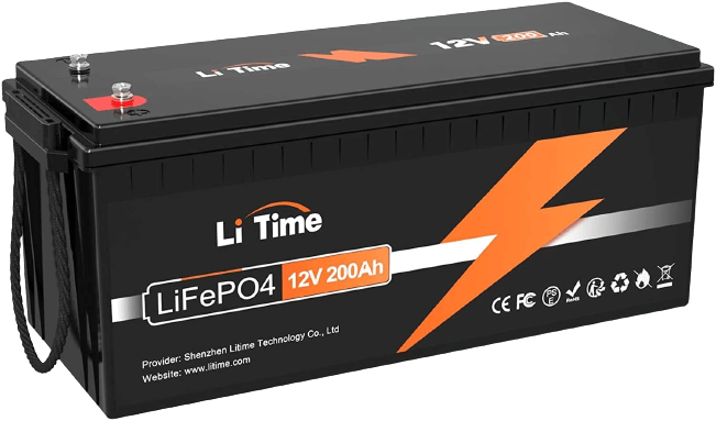 LiTime 12V 200Ah LiFePO4 Lithium Battery With 2560Wh Energy Max