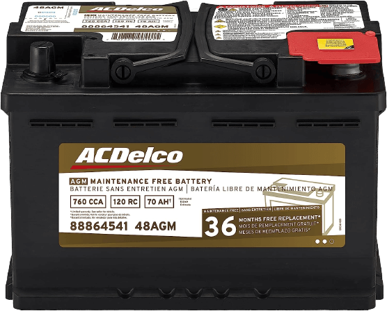 ACDelco Gold 48AGM 36 Month Warranty AGM BCI Group 48 Battery