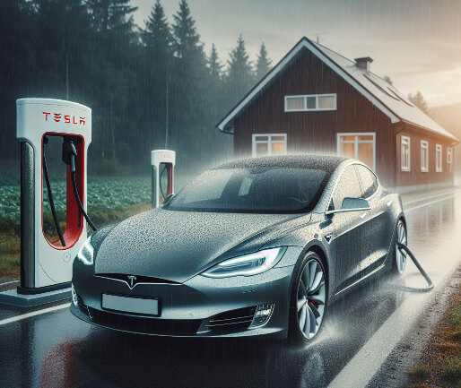 The Full Story of Tesla Charging in the Rain